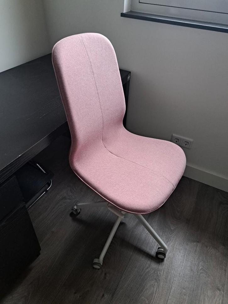IKEA Langfjall bureaustoel - Roze, Huis en Inrichting, Bureaustoelen, Zo goed als nieuw, Bureaustoel, Roze, Ophalen of Verzenden