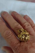 Massieve vakmansschap ring 19 mm, kleur geel goud verguld, Ophalen of Verzenden, Overige materialen, Ring, Verguld