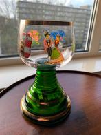 Roemer wijnglas met muziekdoosje in voet, Ophalen of Verzenden, Zo goed als nieuw, Overige typen