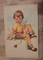 Jongetje speelt met lieveheersbeestje, Verzenden, 1940 tot 1960, Gelopen, Kinderen