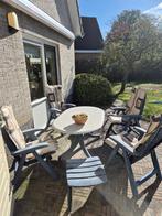 tuinset, Tuin en Terras, Tuinsets en Loungesets, Ophalen, 4 zitplaatsen, Kunststof, Gebruikt