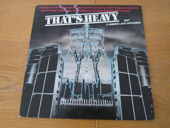 That's Heavy 1983 CBS 25503 Holland Compilatie LP, Cd's en Dvd's, Vinyl | Hardrock en Metal, Gebruikt, Ophalen