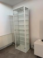 Mooie moderne witte vitrinekast met glas), Huis en Inrichting, Kasten | Vitrinekasten, Ophalen, 50 tot 100 cm, 150 tot 200 cm