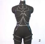 Dames leren harnas clubwear, Ophalen of Verzenden, Zwart, BH
