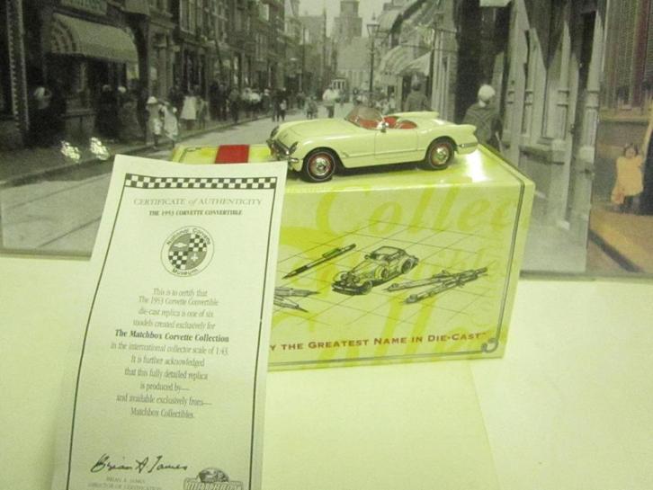 CHEVROLET CORVETTE CONVERTRIBLE 1953, Hobby en Vrije tijd, Modelauto's | 1:43, Nieuw, Auto, Matchbox, Ophalen of Verzenden
