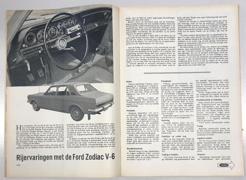 Ford Zodiac V6 test in Autokampioen 1966, Boeken, Auto's | Folders en Tijdschriften, Gelezen, Ford, Ophalen of Verzenden