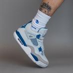 Jordan 4 Retro “Militairy Blue” Maat 43, Kleding | Heren, Schoenen, Nieuw, Blauw, Ophalen of Verzenden