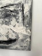 2 zwart wit olieverf schilderijen van Ingrid Voigt, Antiek en Kunst, Kunst | Schilderijen | Klassiek, Ophalen