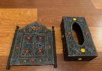 Decoratie spiegeltje en tissue box uit Marakesh, Ophalen of Verzenden, Nieuw