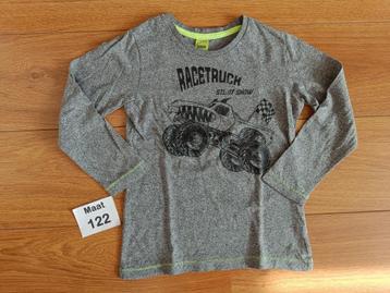 Monstertruck longsleeve maat 122 grijs beschikbaar voor biedingen