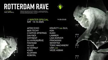 4x Rotterdam Rave ‘Winter Special’ 13 dec 2025 tickets beschikbaar voor biedingen