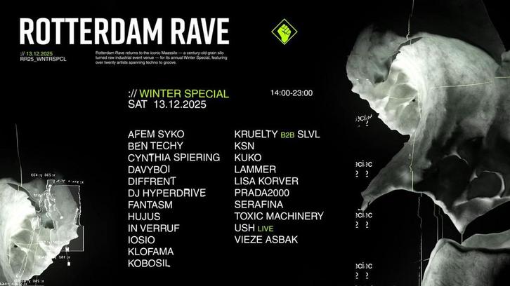 4x Rotterdam Rave ‘Winter Special’ 13 dec 2025 tickets, Tickets en Kaartjes, Evenementen en Festivals, Drie personen of meer