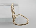 Gouden vintage schakel armband  gourmetschakel. 2025/413., ., Ophalen of Verzenden, Zo goed als nieuw, .
