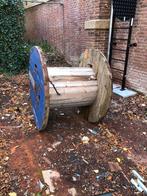 Grote Kabelhaspel - Houten Spoel, Doe-het-zelf en Verbouw, Elektra en Kabels, Ophalen, Gebruikt, Kabel of Snoer