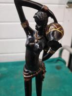 beeld vrouw afrikaans vintage, Ophalen of Verzenden