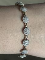 Prachtige 9 karaat geelgouden vintagearmband met diamanten, Sieraden, Tassen en Uiterlijk, Armbanden, Ophalen of Verzenden, Zo goed als nieuw