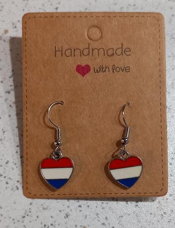 Leuke oorbellen Nederlandse vlag "nieuw"  beschikbaar voor biedingen