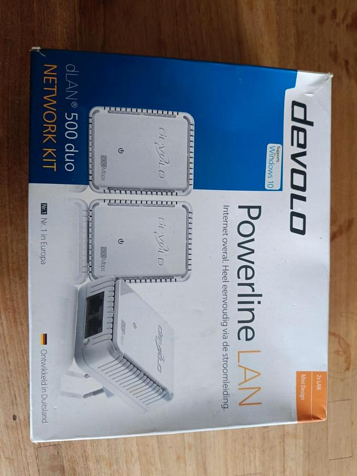 Devolo dLAN 500 duo Network Kit, Computers en Software, Netwerk switches, Gebruikt, Ophalen of Verzenden