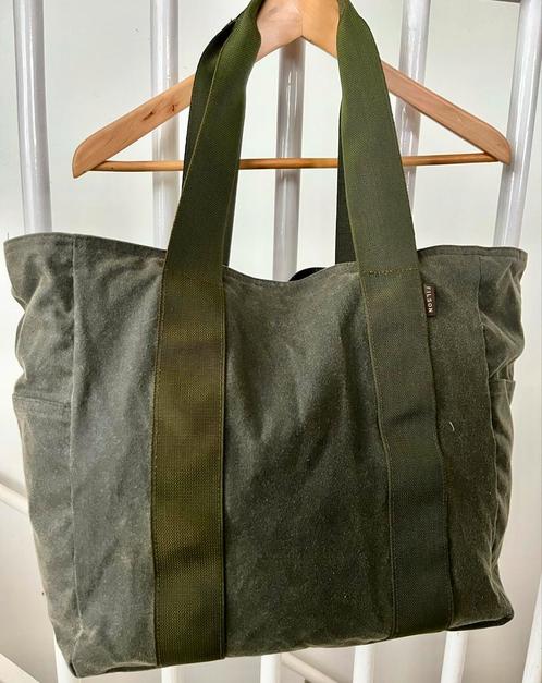 Filson Tote Bag Made in USA, Sieraden, Tassen en Uiterlijk, Tassen | Reistassen en Weekendtassen, Gebruikt, Groen, Ophalen of Verzenden