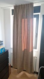 Goudkleurige gordijnen 224 lang en diverse breedtes, Ophalen, Zo goed als nieuw, 200 cm of meer