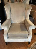 Oorfauteuil velours, Huis en Inrichting, Ophalen, Gebruikt, 75 tot 100 cm, 75 tot 100 cm