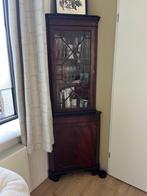 Vintage Mahonie Hoekkast, Huis en Inrichting, Ophalen, Met plank(en), 50 tot 100 cm, Zo goed als nieuw