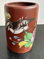 Chinees aardewerk yixing brushpot 7/11 cm H, Antiek en Kunst, Ophalen of Verzenden