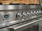 Luxe Boretti Fornuis 80cm RVS 5 pits 1 grote oven, 60 cm of meer, Ophalen of Verzenden, Zo goed als nieuw, Energieklasse A of zuiniger