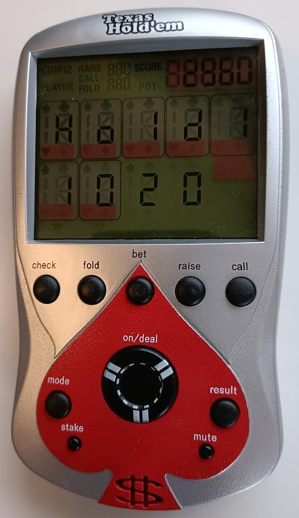 LCD Game - Electronic Texas Hold'em Poker, Hobby en Vrije tijd, Gezelschapsspellen | Kaartspellen, Zo goed als nieuw, Ophalen of Verzenden
