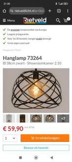 Rietveld lampen hanglamp, Huis en Inrichting, Lampen | Hanglampen, Ophalen, Zo goed als nieuw, Minder dan 50 cm