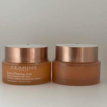 Clarins Extra-Firming Day & Night All skin Types 2x 50 ml beschikbaar voor biedingen