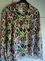 Pom Amsterdam blouse mt 40, Ophalen of Verzenden, Zo goed als nieuw, Blauw, Halswijdte 39/40 (M)