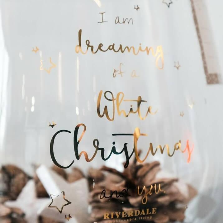 Kerst vaas / windlicht riverdale, Diversen, Kerst, Nieuw, Ophalen of Verzenden