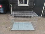 Grote inklapbare metalen hondenbench 125x 73 x 89, Ophalen, Zo goed als nieuw