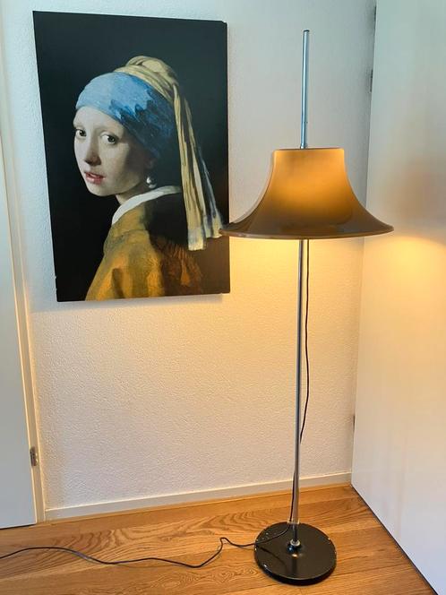 Hagoort vintage staande lamp, Huis en Inrichting, Lampen | Vloerlampen, Gebruikt, 150 tot 200 cm, Kunststof, Metaal, Ophalen of Verzenden
