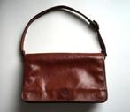 handtas vintage creation gabrielle kastanje tas velour leer, Ophalen of Verzenden, Gebruikt, Bruin, Handtas