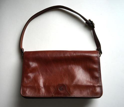 handtas vintage creation gabrielle kastanje tas velour leer, Sieraden, Tassen en Uiterlijk, Tassen | Damestassen, Gebruikt, Handtas
