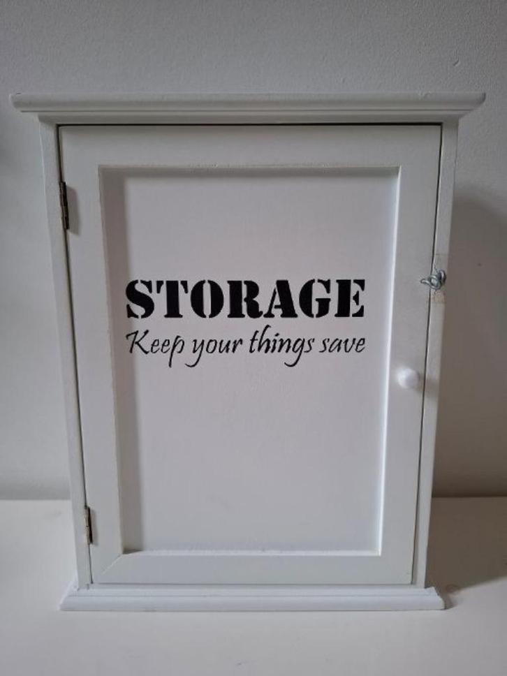 Wit opbergkastje, Huis en Inrichting, Kasten | Overige, Zo goed als nieuw, Ophalen of Verzenden