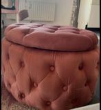 Luxe Velvet Chesterfield Poef met Opbergruimte, Barok, Nieuw, Ophalen of Verzenden, Stof