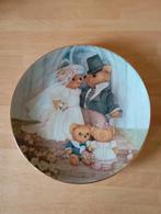 Bord Just Married Beren Made in England, Ophalen of Verzenden, Porselein, Overige stijlen, Bord(en)