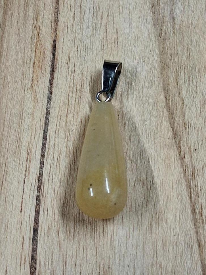 druppelhanger edel / natuursteen Calciet, Sieraden, Tassen en Uiterlijk, Kettinghangers, Nieuw, Steen of Mineraal, Met edelsteen