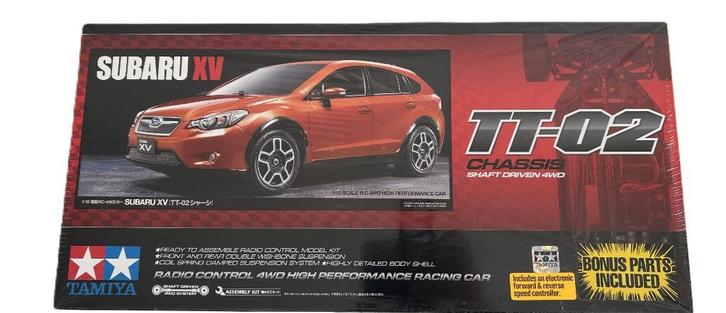 Tamiya 58567 1/10 RC Subaru XV (TT-02), Hobby en Vrije tijd, Modelbouw | Radiografisch | Auto's, Nieuw, Auto onroad, Elektro, Schaal 1:10
