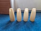 Gelige kelken  voor  hanglamp  plafond .4stuks., Huis en Inrichting, Lampen | Hanglampen, Ophalen, Zo goed als nieuw, Minder dan 50 cm