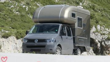 VW T5 DubbelCabine PickUp met Tischer Camper opzet unit beschikbaar voor biedingen