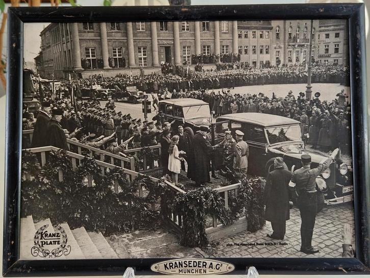 Originele Duitse foto in Originele lijst 2., Verzamelen, Militaria | Tweede Wereldoorlog, Landmacht, Foto of Poster, Duitsland