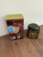 2 x Blik AH en Douwe Egberts, Verzamelen, Blikken, Ophalen of Verzenden, Gebruikt, Thee, Douwe Egberts