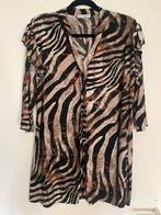Magna travelstof blouse met dierenprint maat 44, Kleding | Dames, Ophalen of Verzenden, Zo goed als nieuw, Maat 42/44 (L), Zwart