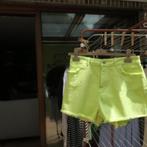 Denim short nieuw gerafeld geel Twinset mt 42, Twinset, Kort, Geel, Maat 42/44 (L)