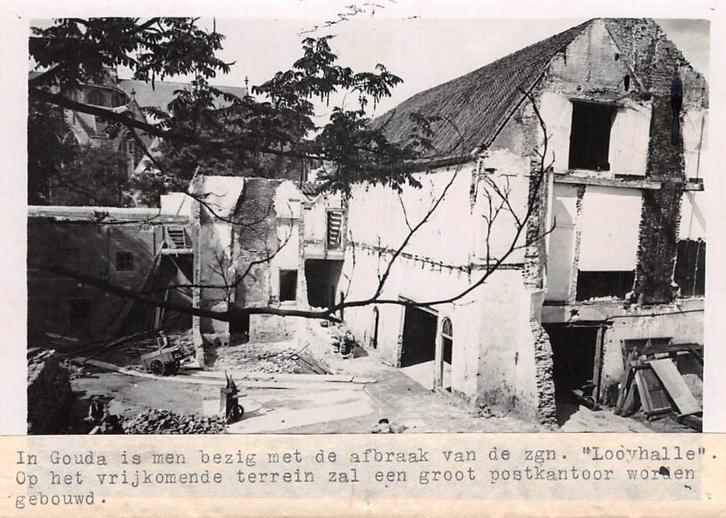 Gouda Sloop Looyhalle Jeruzalemstraat 1943 Foto, Verzamelen, Ansichtkaarten | Nederland, Ongelopen, Zuid-Holland, 1940 tot 1960