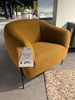 Enzo Luca Fauteuil Piet Klerkx - Oker Bouclé, Ophalen, Nieuw, Stof, 75 tot 100 cm